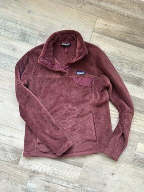 Patagonia Plush Snap Pullover - Rosewood